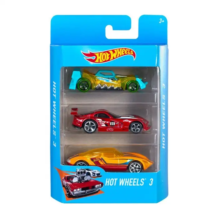 K5904 Hot Wheels 3lü Araba Seti - 1 Adet Stokta Olan Gönderilir