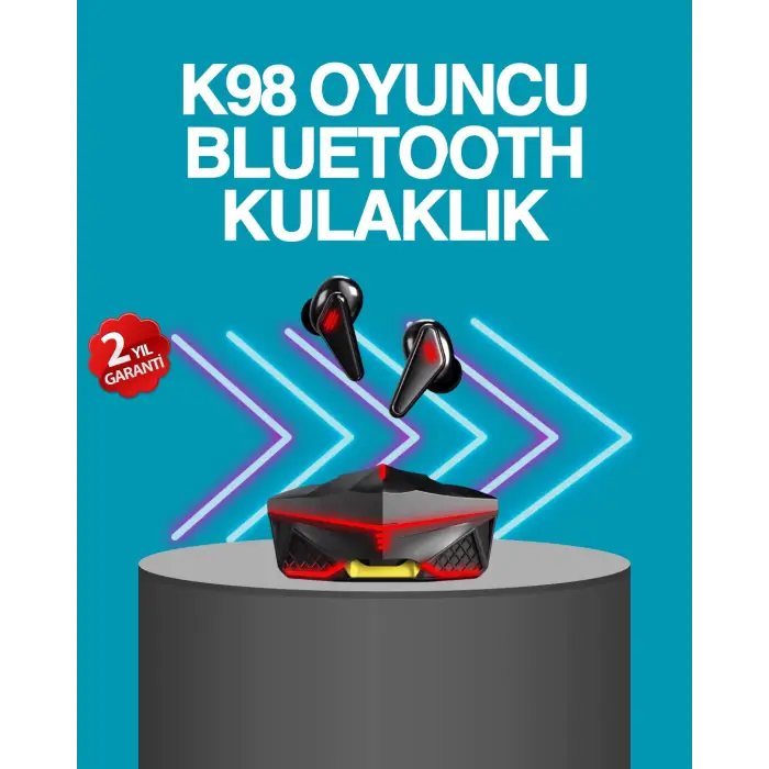 Kablosuz Bluetooth 5.0 Metal Kasa Gaming Kulaklık