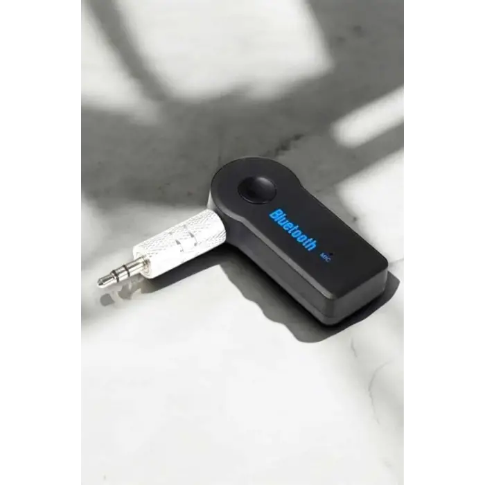 Kablosuz Bluetooth Aux Araç Kiti Siyah Hafıza Kartlı