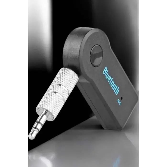 Kablosuz Bluetooth Aux Araç Kiti Siyah Hafıza Kartlı