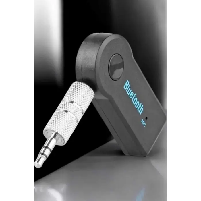 Kablosuz Bluetooth Aux Araç Kiti Siyah Hafıza Kartlı