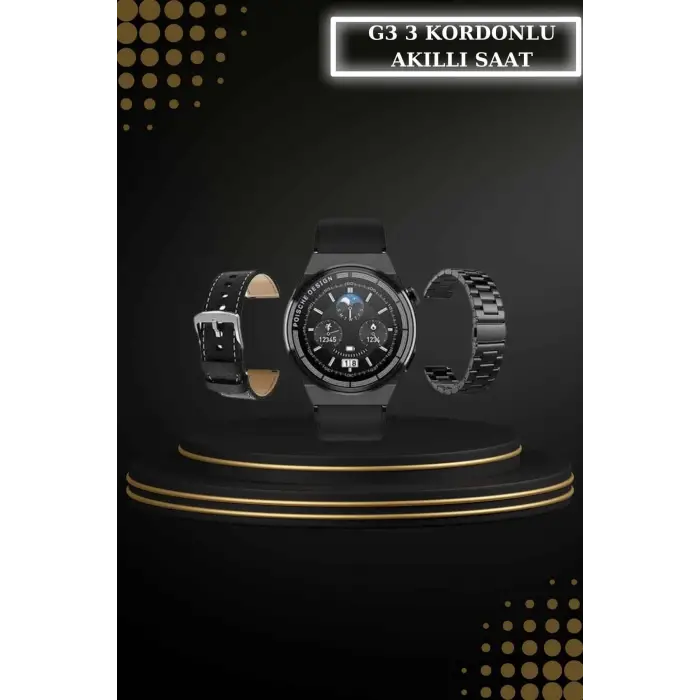 Kablosuz Bluetooth Kulaklık Ve Kordon Hediyeli Akıllı Saat Nabız Ölçer Uzun Pil Ömrü