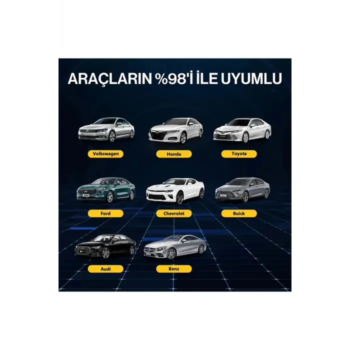 Kablosuz CarPlay & Android Auto Adaptörü - Apple ve Android Cihazlar İçin Evrensel Wireless Carplay Çevirici