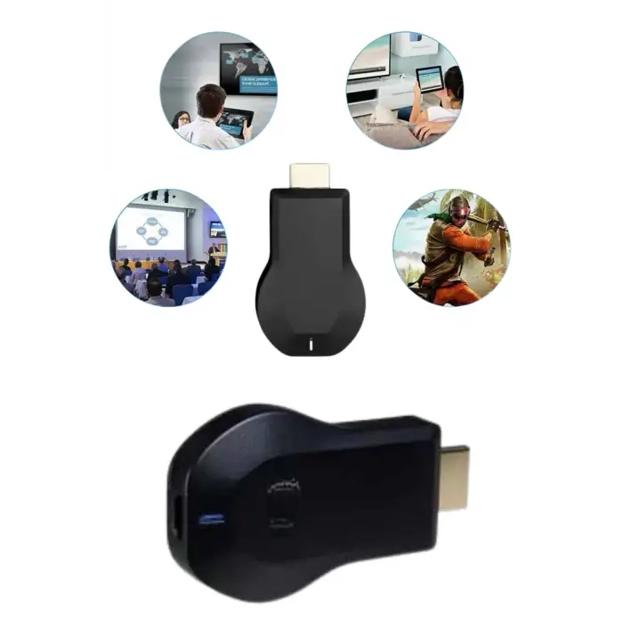 Kablosuz Hdmı Ses Ve Görüntü Aktarıcı Kolay Taşınabilir Yüksek Çözünürlüklü
