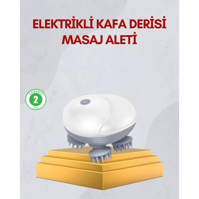 Kablosuz Kafa Ve Vücut Masaj Aleti Taşınabilir Tasarım