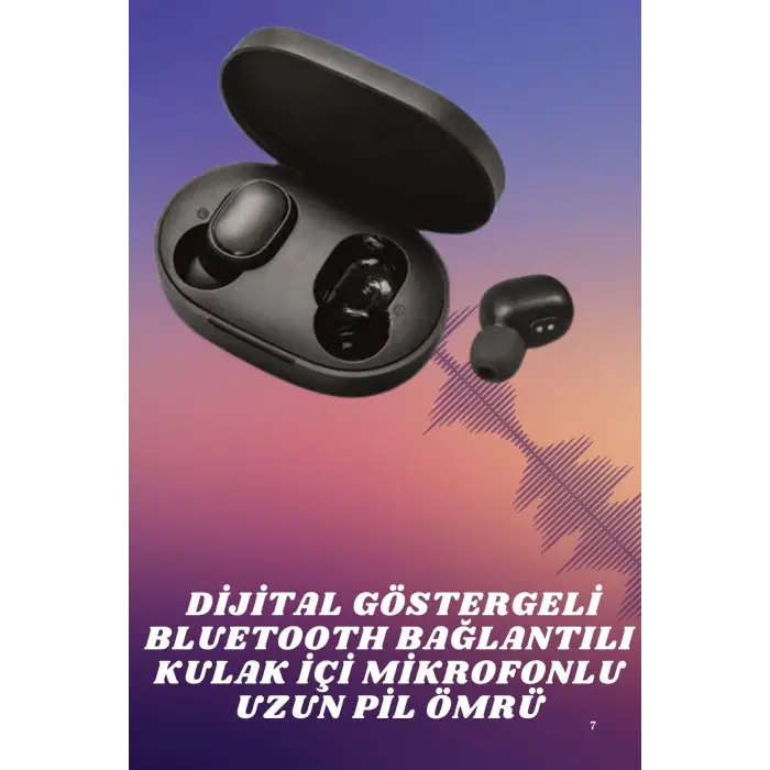 Kablosuz Kulak İçi Bluetooth Kulaklık Stereo Dokunmatik Kontrollü Kulaklık