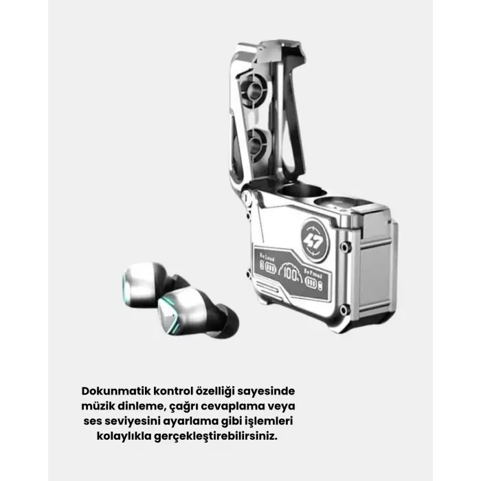 Kablosuz Spor Kulaklık – Düşük Gecikmeli Oyun Modu, Powerbank Şarj Kutusu