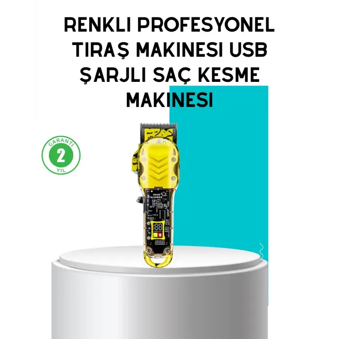 Kablosuz T Bıçaklı Saç Kesme ve Sakal Düzeltme Makinesi