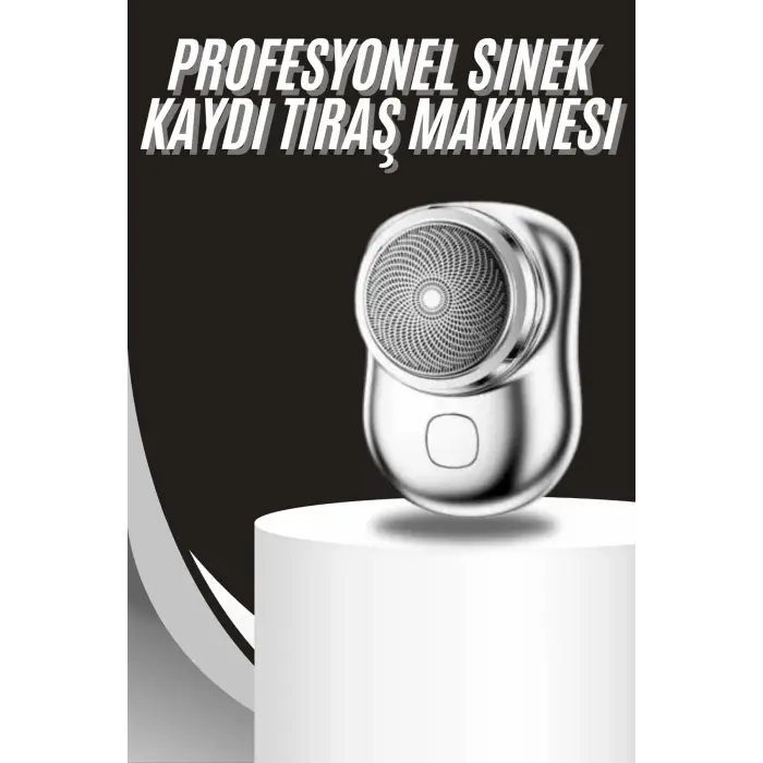 Kablosuz Tıraş Makinesi Günlük Hızlı Taşınabilir Şarjlı Yuvarlak Paslanmaz Çelik