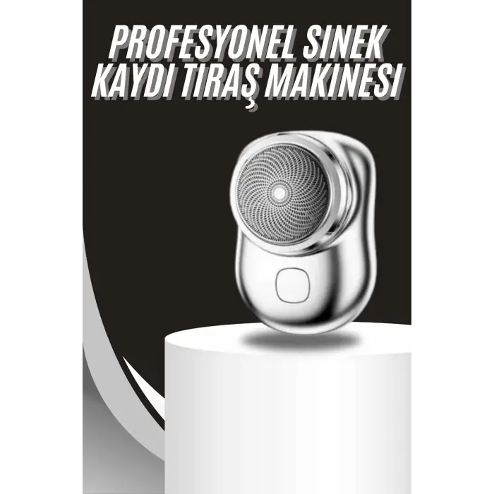 Kablosuz Tıraş Makinesi Günlük Hızlı Taşınabilir Şarjlı Yuvarlak Paslanmaz Çelik