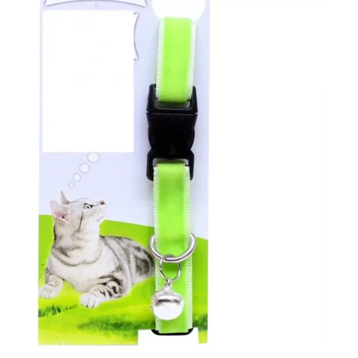 Kadife Dokulu Ayarlanabilir Çıngıraklı Kedi Tasması (336336)