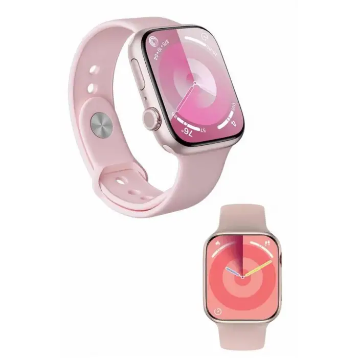 Kadınlara Özel Yeni Nesil Pembe Amoled Ekran Ultra Akıllı Saat 49MM