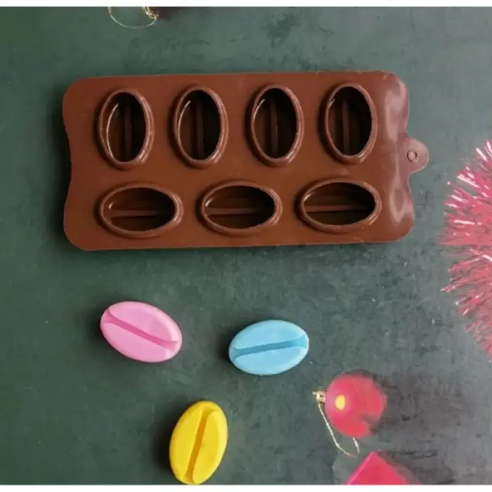 Kahve Çekirdeği Şekilli Silikon Kalıp