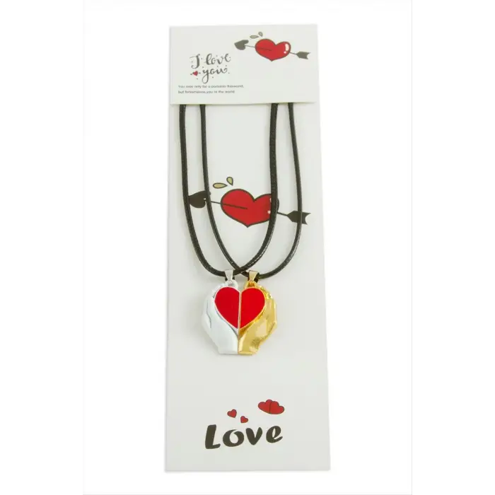 Kalp Arkadaşlık Kolyesi (Çift Kolye)