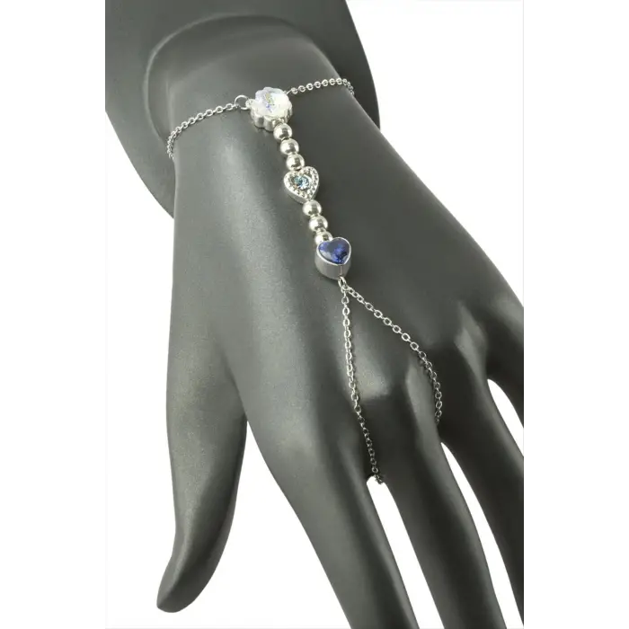 Kalp Çiçek Taşlı Şahmeran