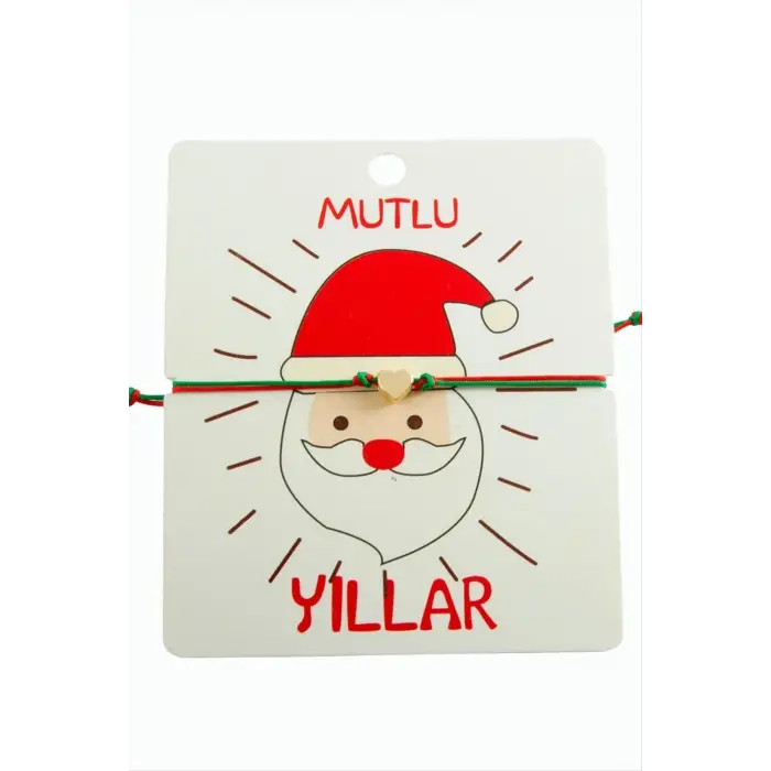 Kalp Çift İpli Yılbaşı Bilekliği