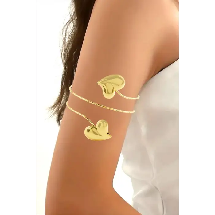 Kalp Figürlü Üst Kol Pazu Bilekliği