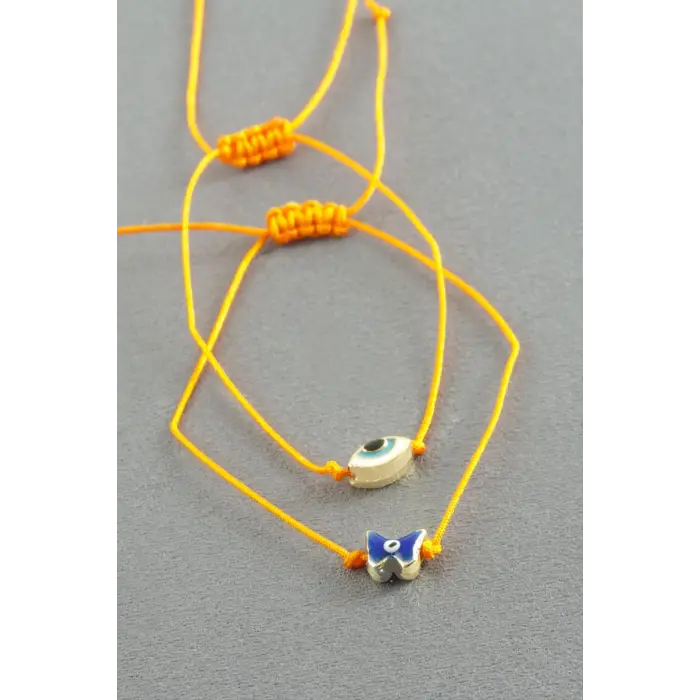 Kalp İp Bileklik 2 Adet