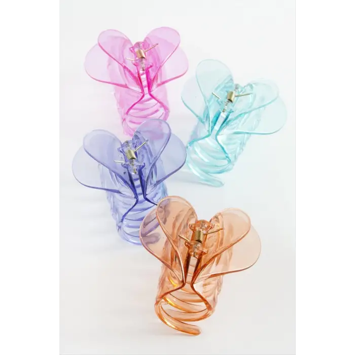 Kalp Kelebek Renkli Mandal Toka 8 cm