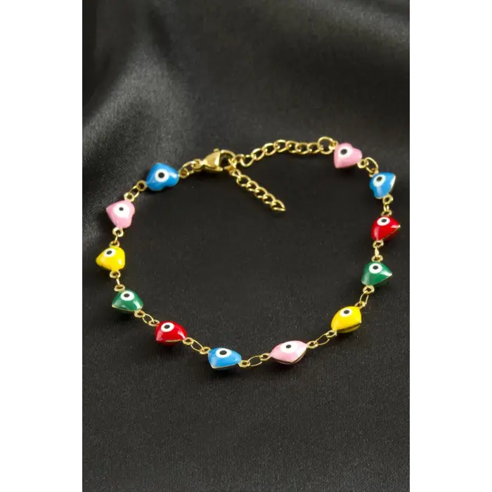 Kalp Lüks Çelik Bileklik