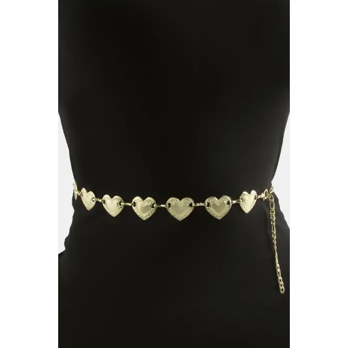 Kalp Metal Zincir Kemer