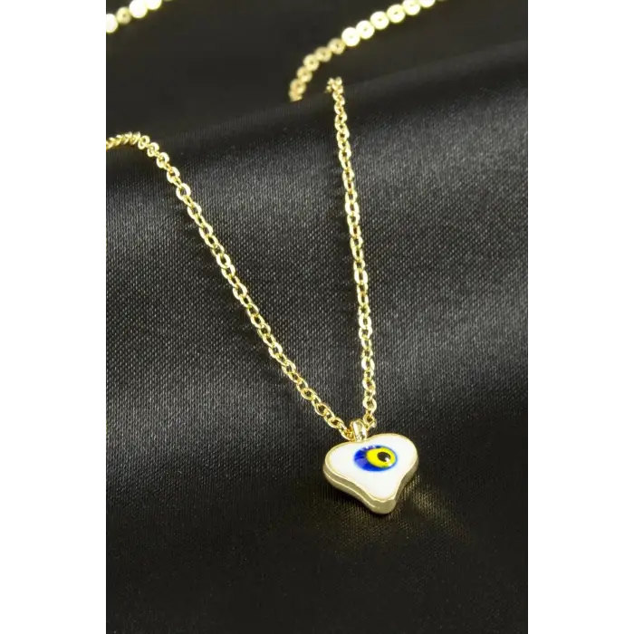 Kalp Nazar Mineli Kolye