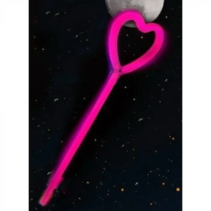 Kalp Şekili Glow Çubuk Seti 6 Adet