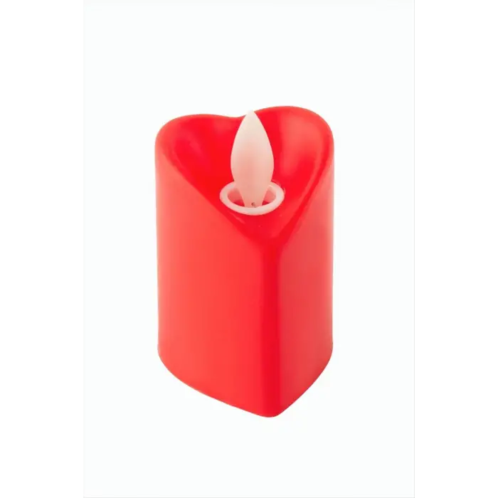 Kalp Şekilli Işıklı Mum