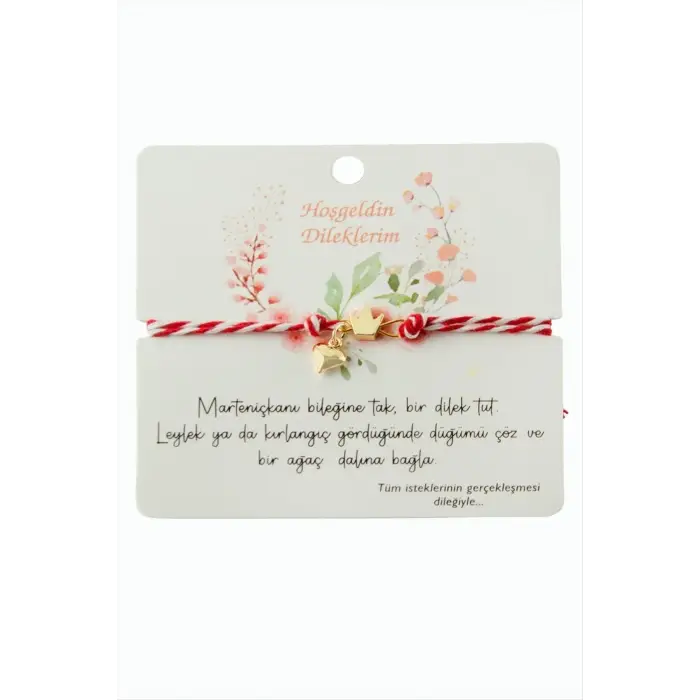 Kalp Taç Marteniçka İp Bileklik