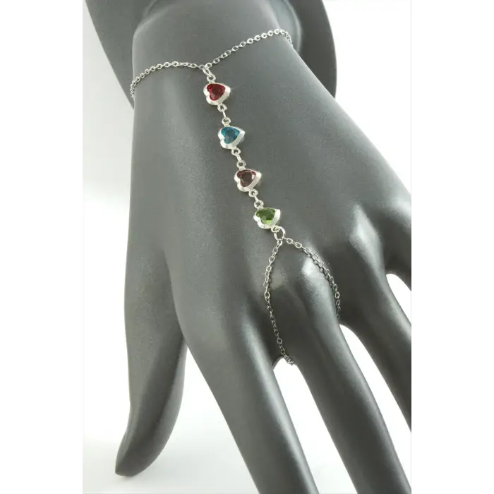 Kalp Taşlı Lüks Çelik Şahmeran