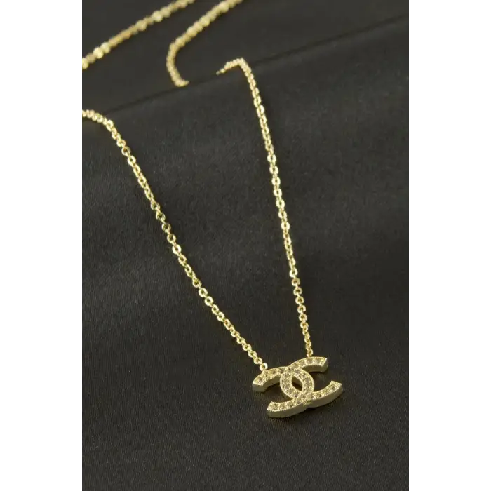 Kalp Zirkon Taşlı Kolye