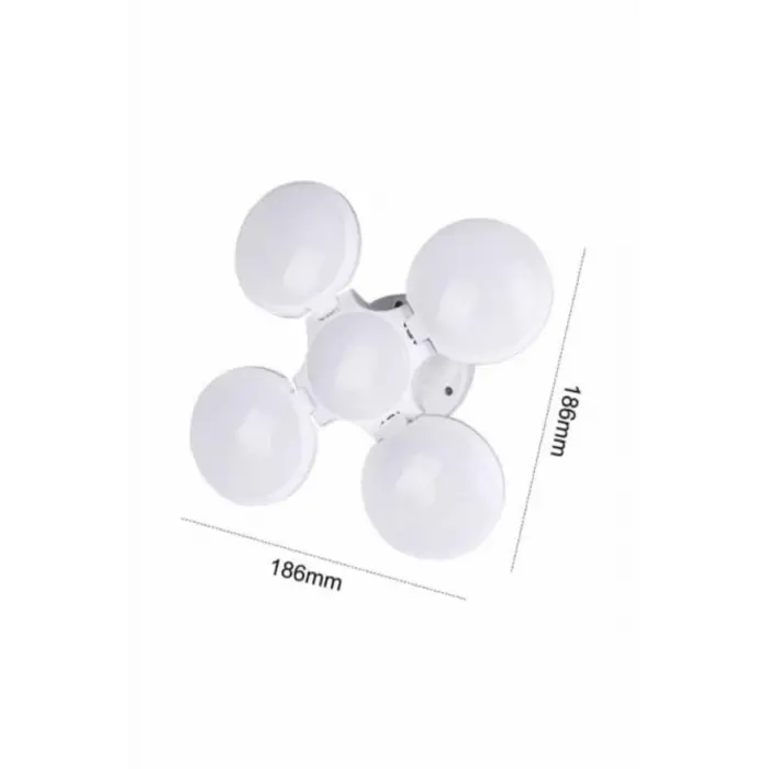 Kamp Lambası Güneş Enerjili Solar 5 Kanatlı Katlanır Lamba Karavan