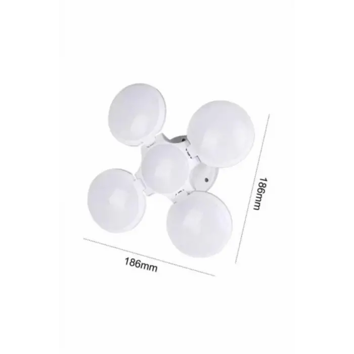 Kamp Lambası Güneş Enerjili Solar 5 Kanatlı Katlanır Lamba Karavan