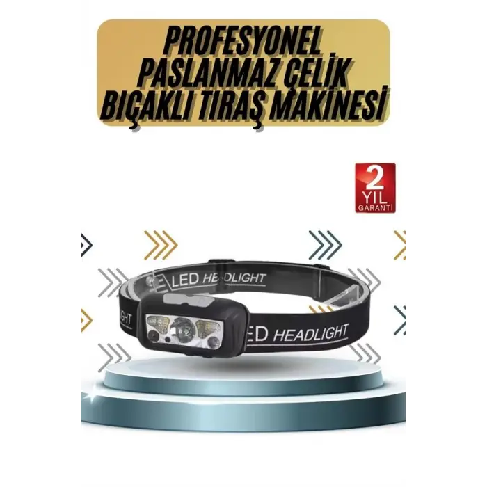 Kamp Lambası Kafa Feneri Kafa Lambası Ayarlanabilir Sensörlü Şarjlı