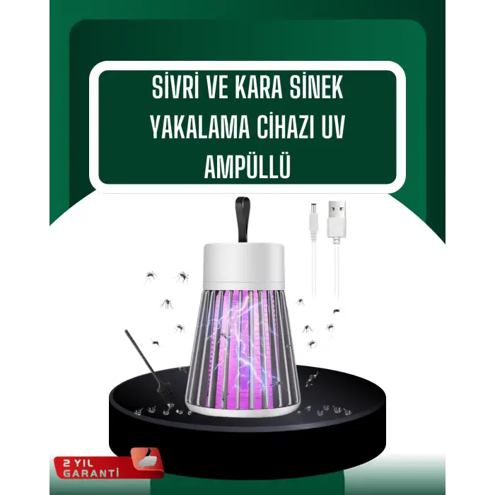 Kamp ve Bahçe İçin Şarjlı Böcek Kovucu Lamba