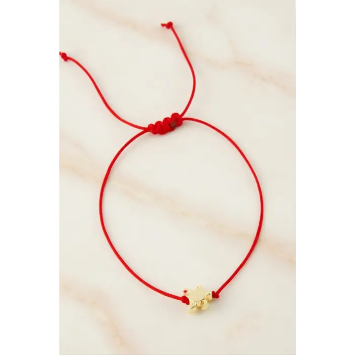 Kaplumbağa Makrome İp Bileklik