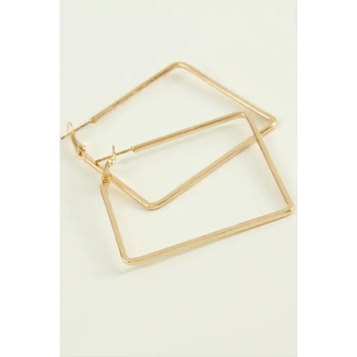 Kare Halka Küpe 4,5 cm