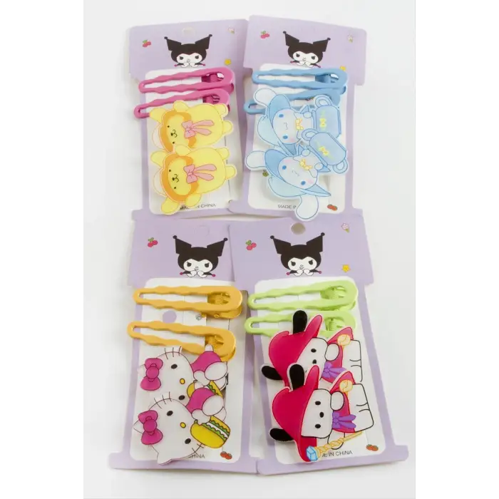 Karışık Çocuk Pens Toka 4 Adet