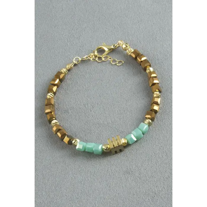 Karışık Figürlü Küp Kristal Bileklik