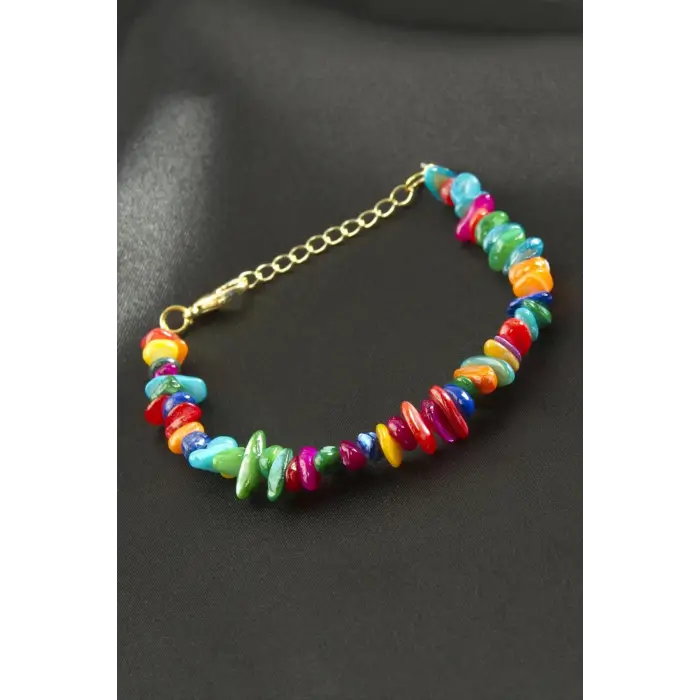 Karışık Kırık Doğaltaş Bileklik