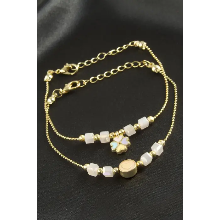 Karışık Küp Kristal Bileklik