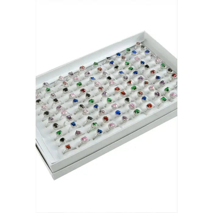 Karışık Lüks Zirkon Taşlı Ciddi İlişki Yüzüğü