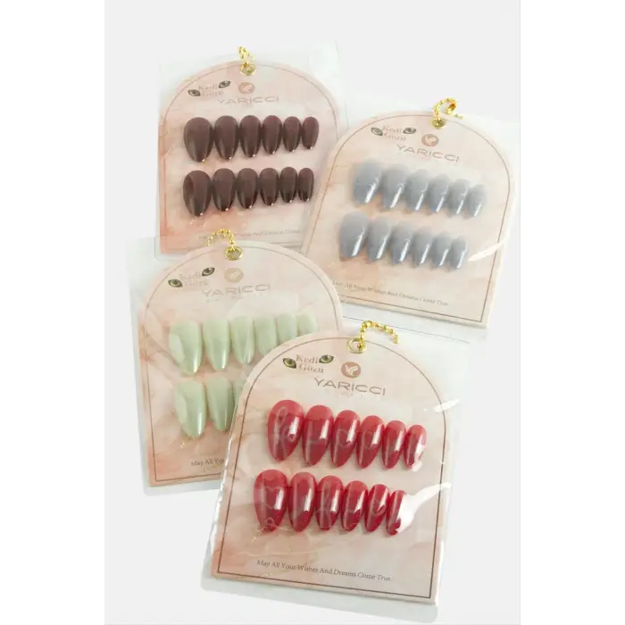 Karışık Renkli Kedi Gözü Takma Tırnak