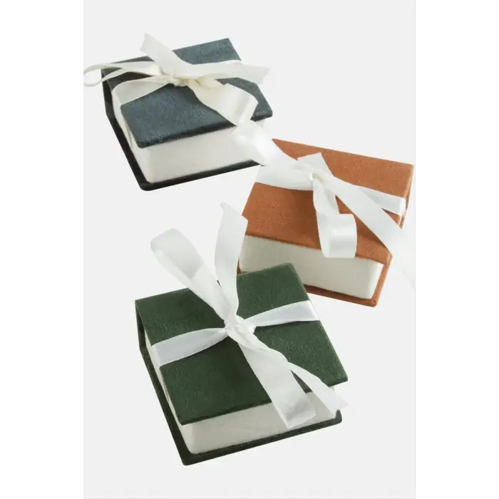 Karışık Süet Lüx Set Kolye Kutusu