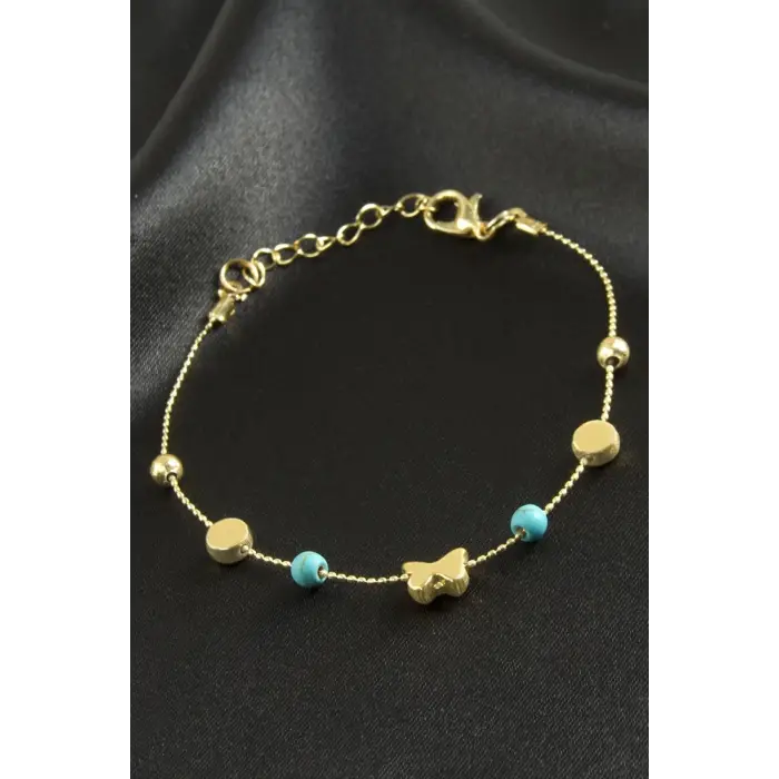Karışık Turkuaz Boncuk Bileklik