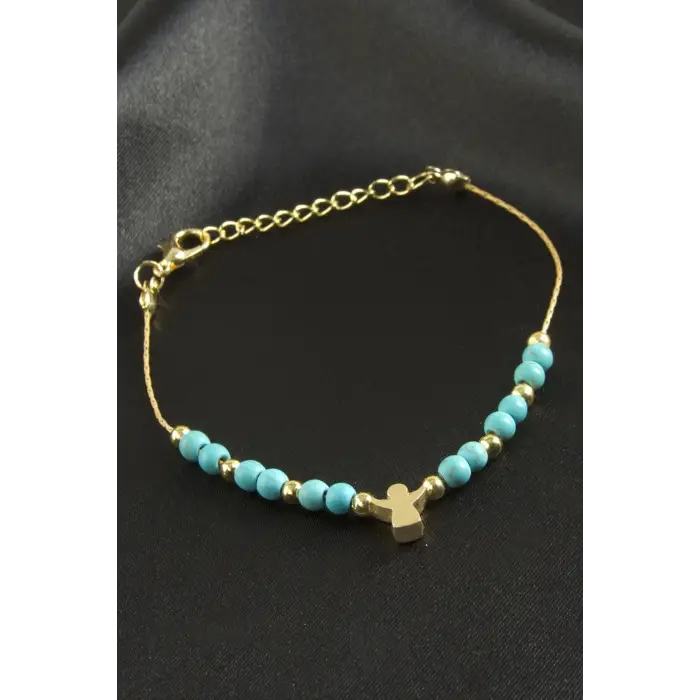Karışık Turkuaz Boncuk Bileklik