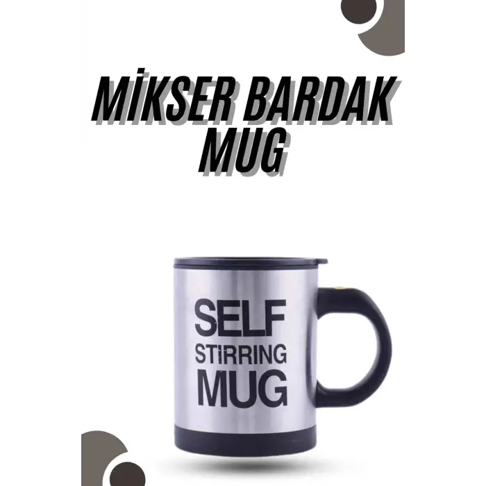 Karıştırıcı Özellikli Mikser Kupa Bardak Kompakt Taşınabilir Mug