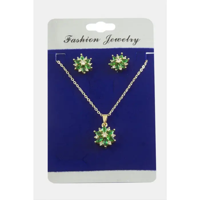 Kartanesi Zirkon Taşlı Set Kolye