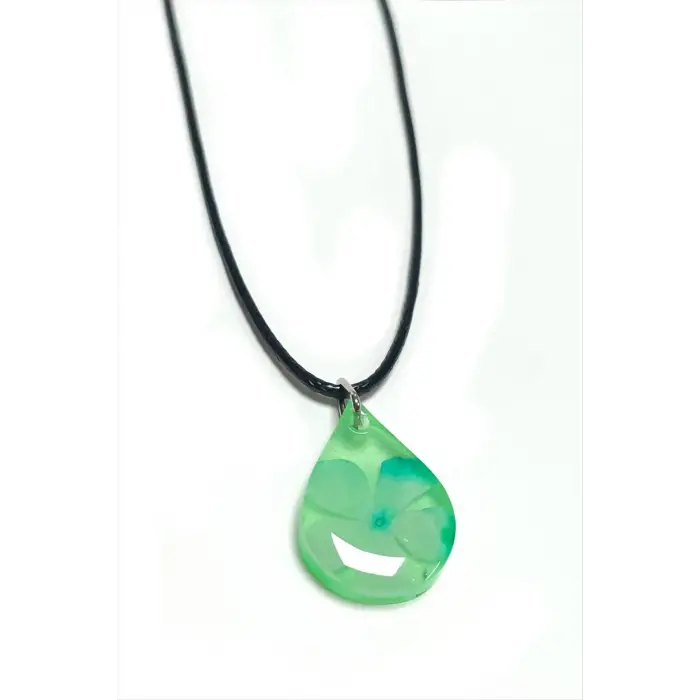 Kartopu Çiçeği Damla Epoksi Kolye