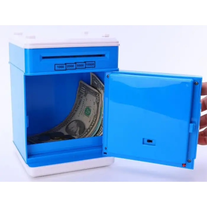 Şifreli Elektronik Kasa Kumbara - Işıklı Sesli Çocuk Tasarruf Kasası (336336)